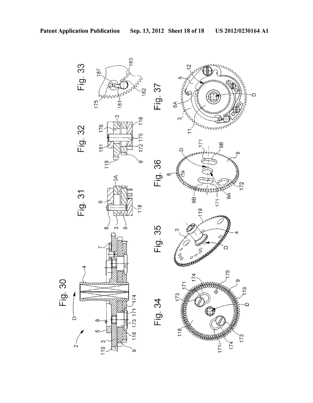 STRIKING MECHANISM UNIT AND DRIVE MECHANISM FOR AN ALARM STRIKING     MECHANISM FOR A STRIKING TIMEPIECE - diagram, schematic, and image 19