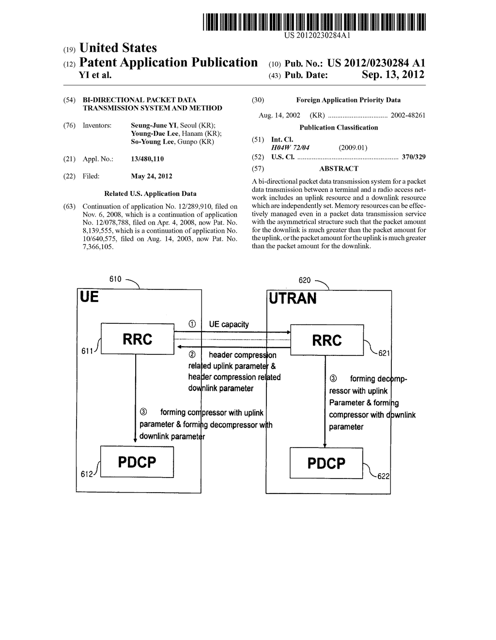 BI-DIRECTIONAL PACKET DATA TRANSMISSION SYSTEM AND METHOD - diagram, schematic, and image 01