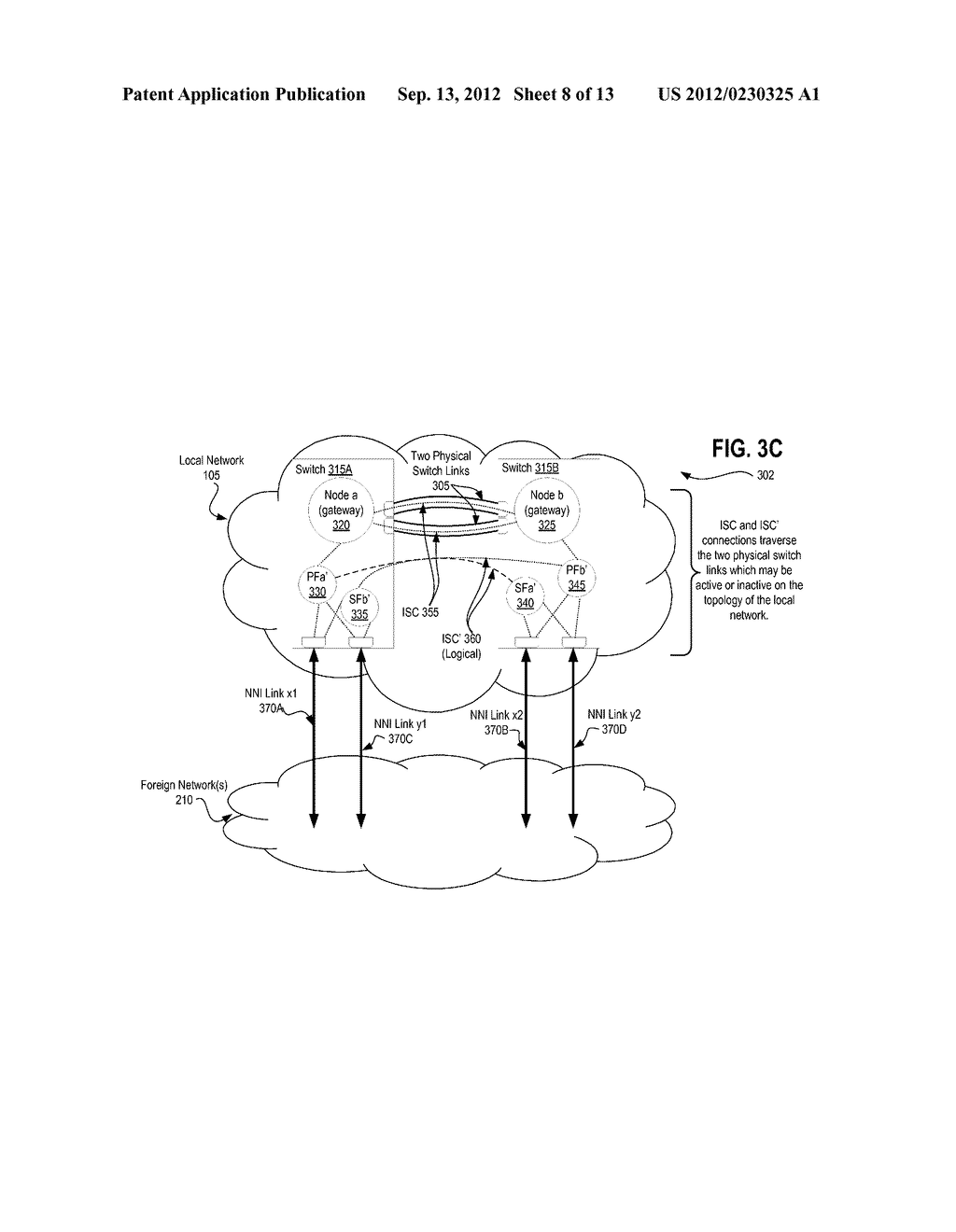 FORWARDING INTER-SWITCH CONNECTION (ISC) FRAMES IN A NETWORK-TO-NETWORK     INTERCONNECT TOPOLOGY - diagram, schematic, and image 09