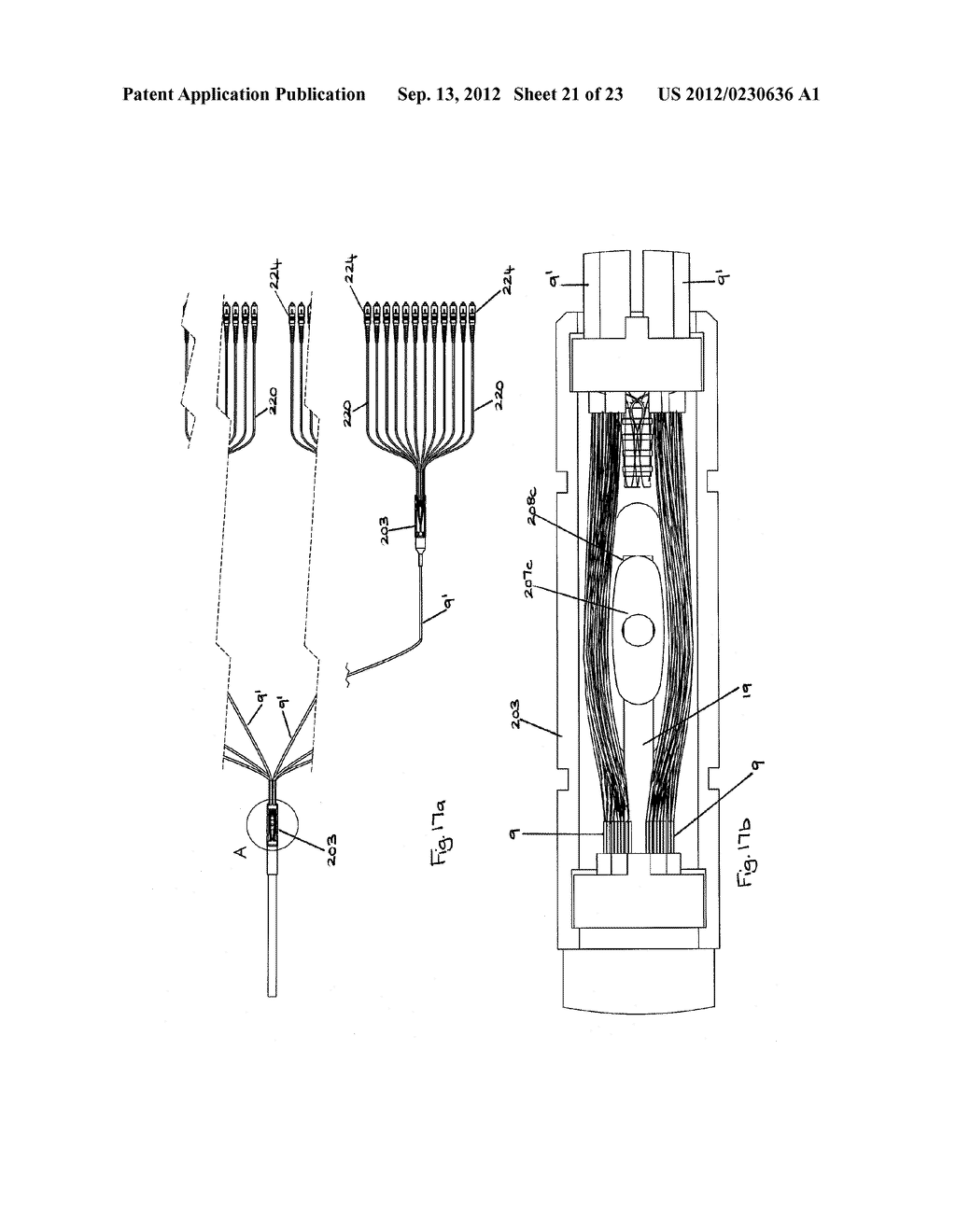 CONNECTOR DEVICE AND METHOD FOR PRODUCING A FURCATED FIBRE OPTIC CABLE - diagram, schematic, and image 22