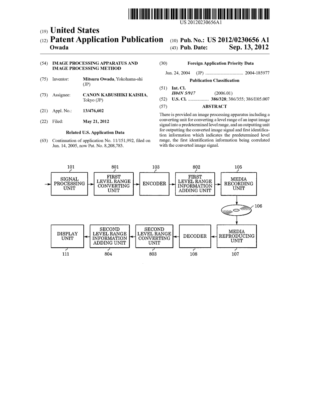 IMAGE PROCESSING APPARATUS AND IMAGE PROCESSING METHOD - diagram, schematic, and image 01