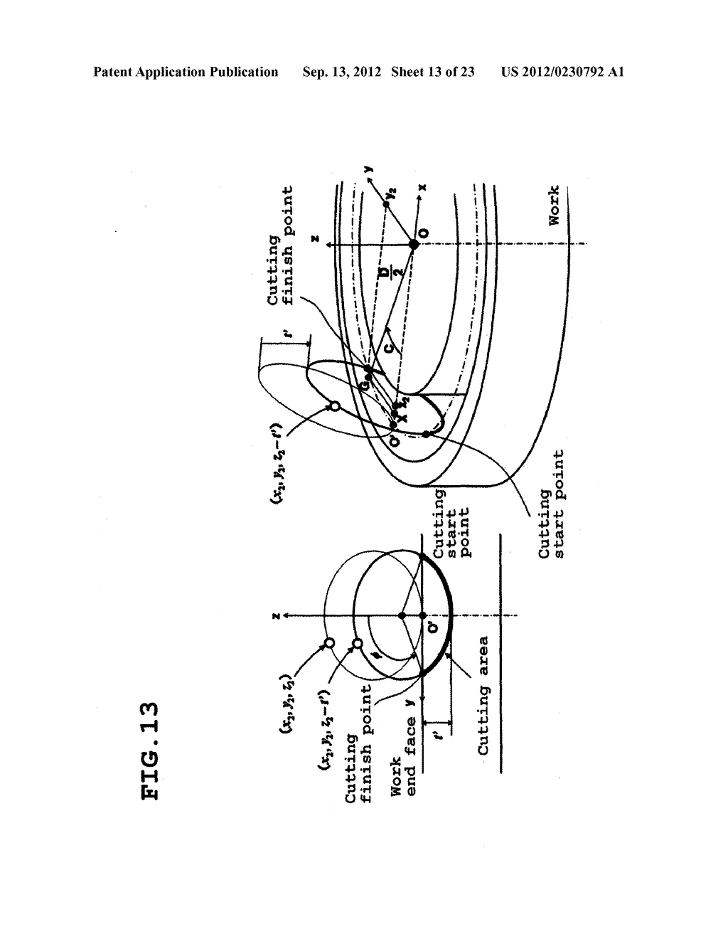 CUTTING MACHINING METHOD AND CUTTING MACHINING APPARATUS - diagram, schematic, and image 14