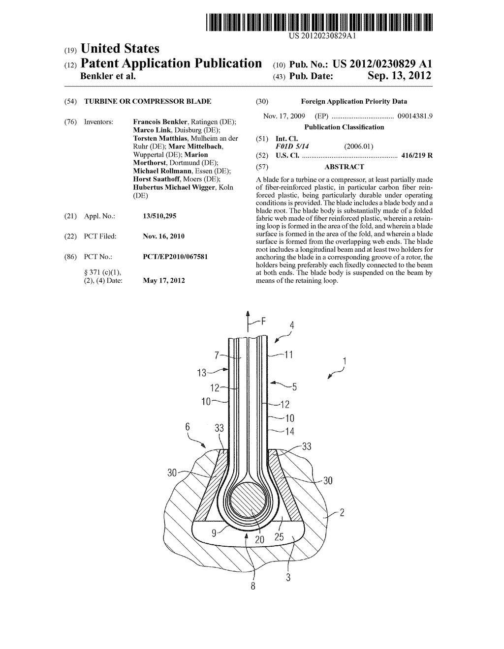 TURBINE OR COMPRESSOR BLADE - diagram, schematic, and image 01