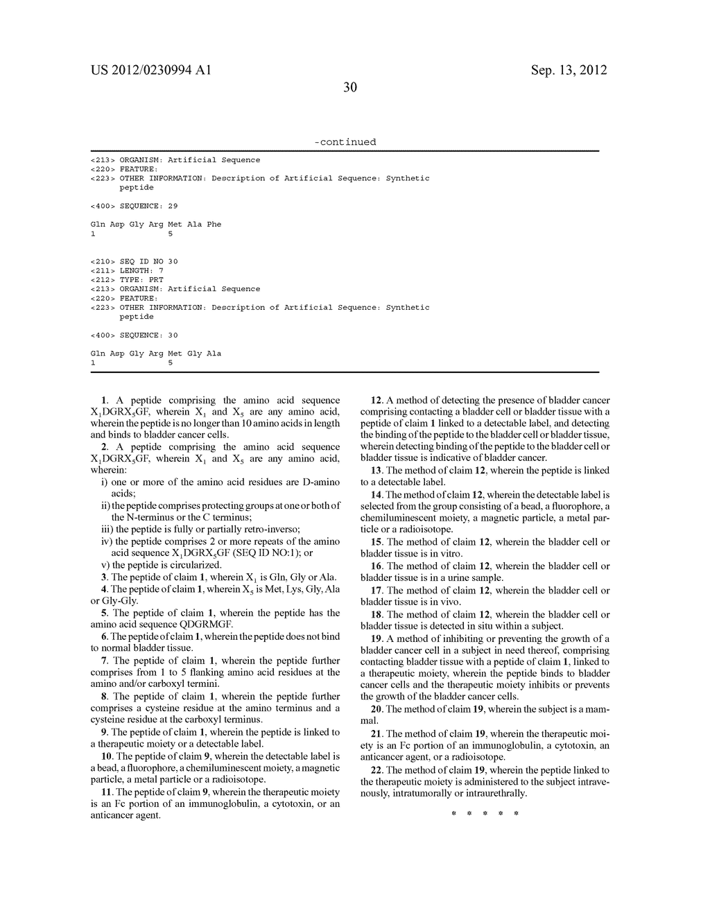 BLADDER CANCER SPECIFIC LIGAND PEPTIDES - diagram, schematic, and image 46