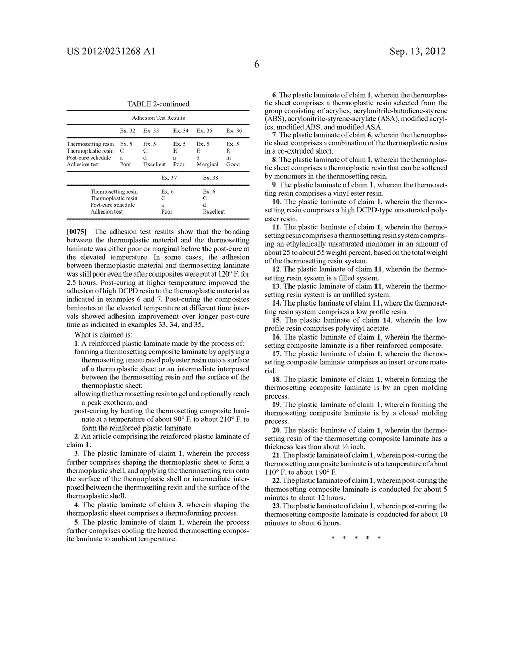 Process to Improve the Adhesion Between Thermosetting Laminate and     Thermoplastic Shell - diagram, schematic, and image 07