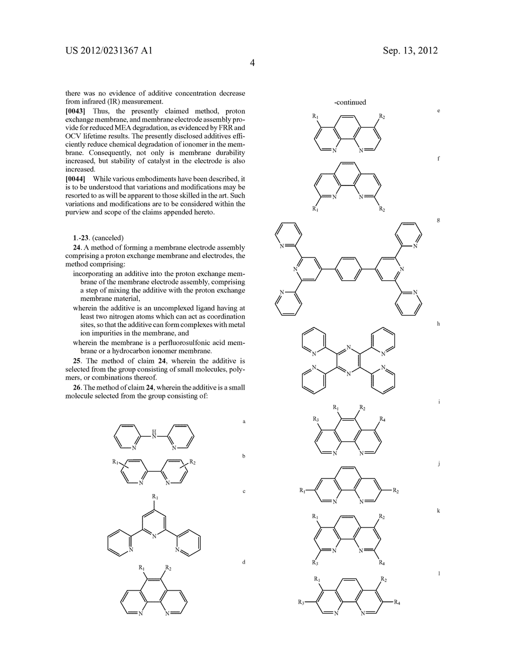 COMPOSITE PROTON CONDUCTING MEMBRANE WITH LOW DEGRADATION AND MEMBRANE     ELECTRODE ASSEMBLY FOR FUEL CELLS - diagram, schematic, and image 15