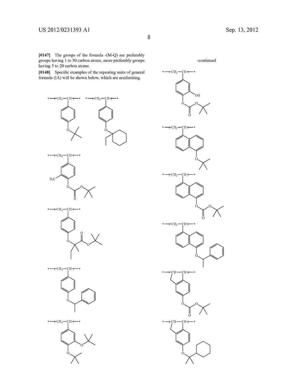 ACTINIC-RAY- OR RADIATION-SENSITIVE RESIN COMPOSITION AND METHOD OF     FORMING A PATTERN USING THE SAME - diagram, schematic, and image 09