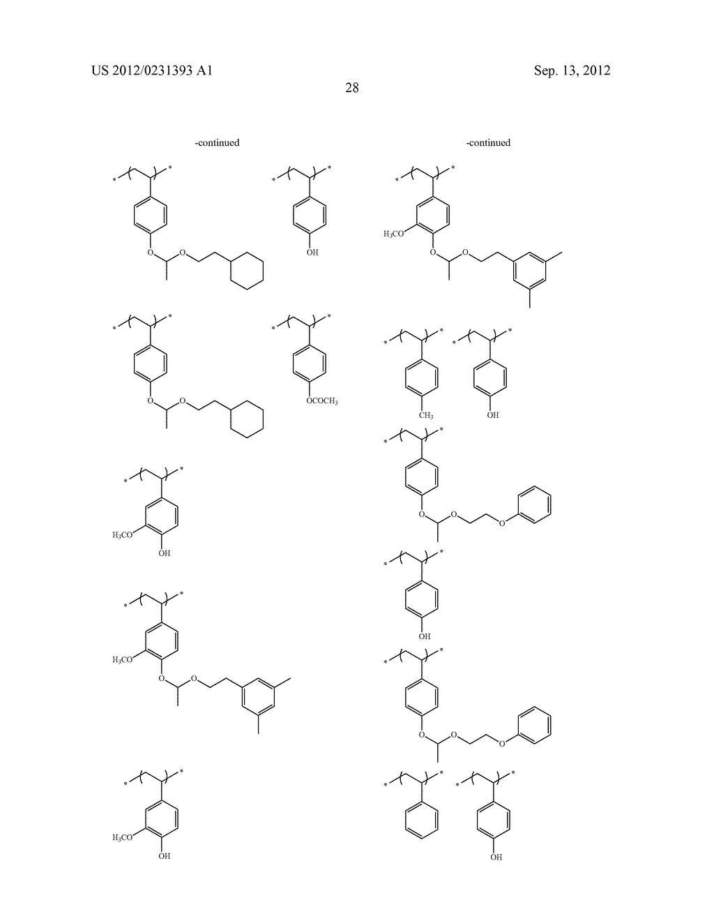 ACTINIC-RAY- OR RADIATION-SENSITIVE RESIN COMPOSITION AND METHOD OF     FORMING A PATTERN USING THE SAME - diagram, schematic, and image 29