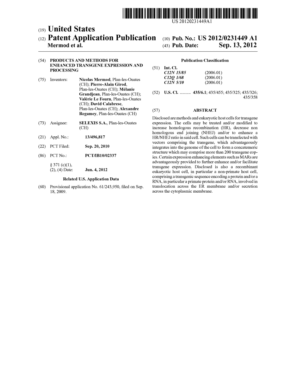 PRODUCTS AND METHODS FOR ENHANCED TRANSGENE EXPRESSION AND PROCESSING - diagram, schematic, and image 01