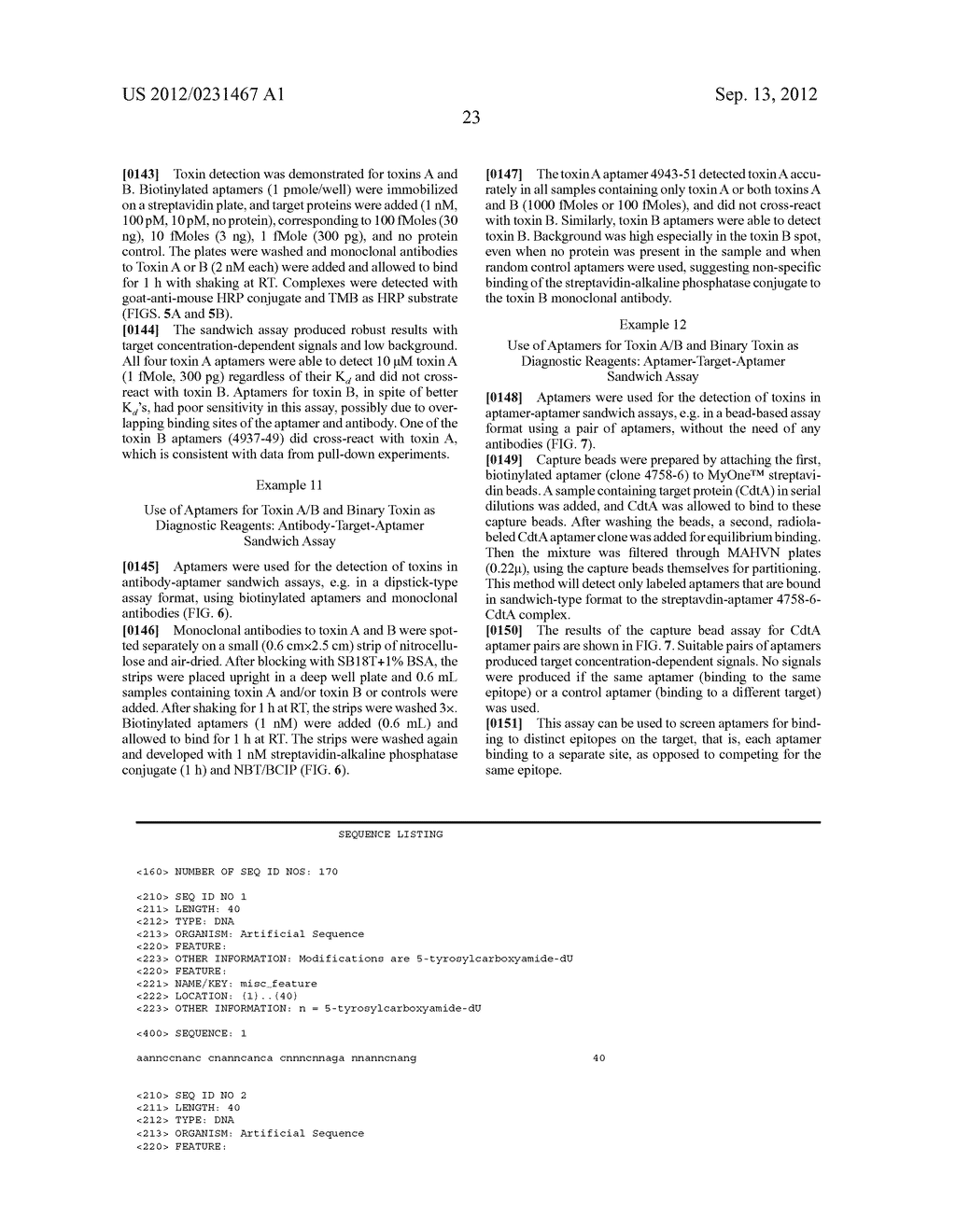 Aptamers for C. Difficile Diagnostics - diagram, schematic, and image 40