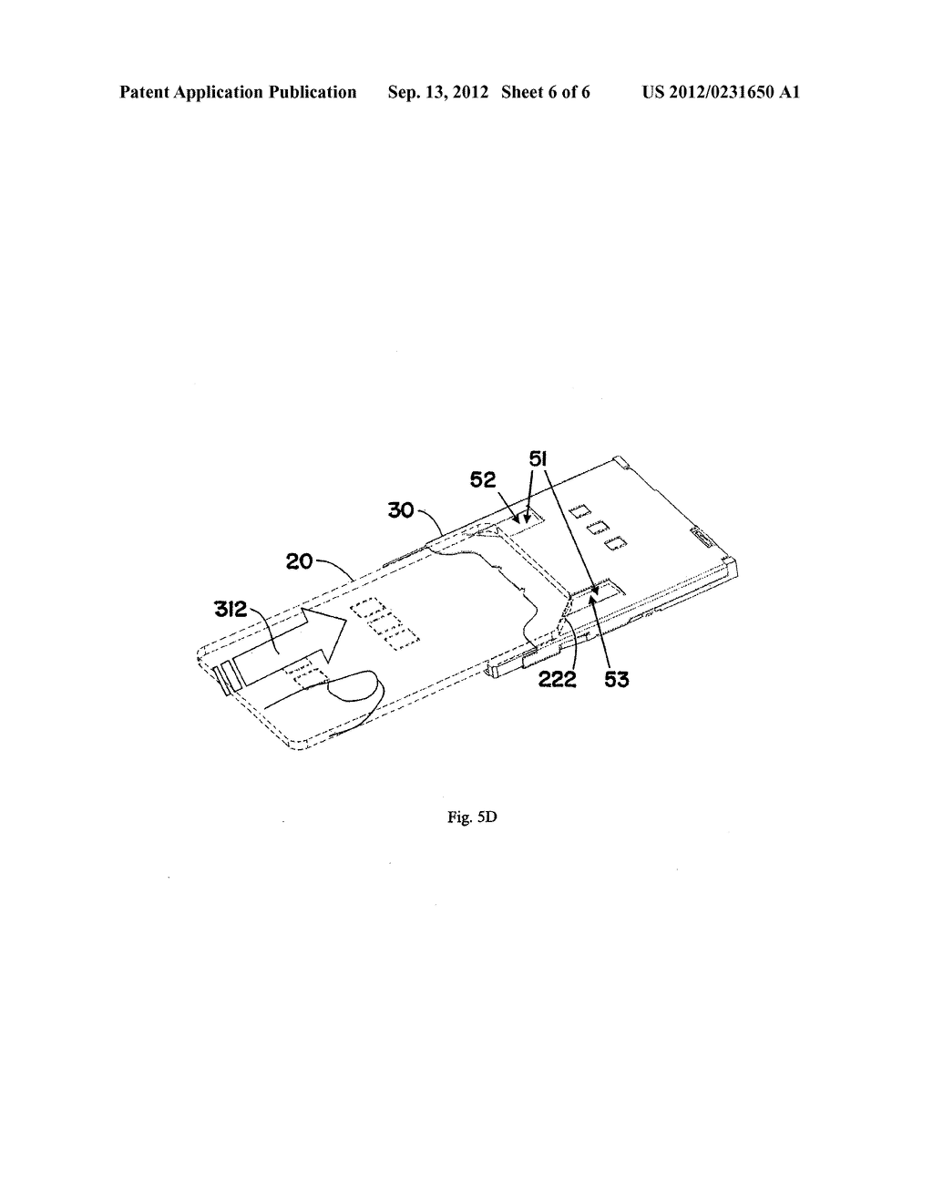 SIM Card Slot Having a Fool-proof Function and Electronic Apparatus     Containing the SIM Card Slot - diagram, schematic, and image 07