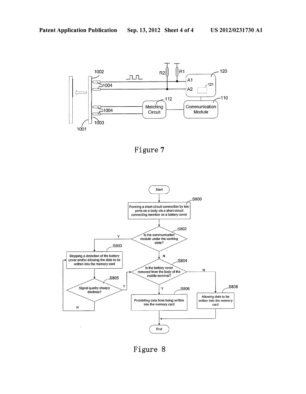 MOBILE TERMINAL AND METHOD OF WRITE PROTECTION FOR MEMORY CARD IN THE     MOBILE TERMINAL - diagram, schematic, and image 05