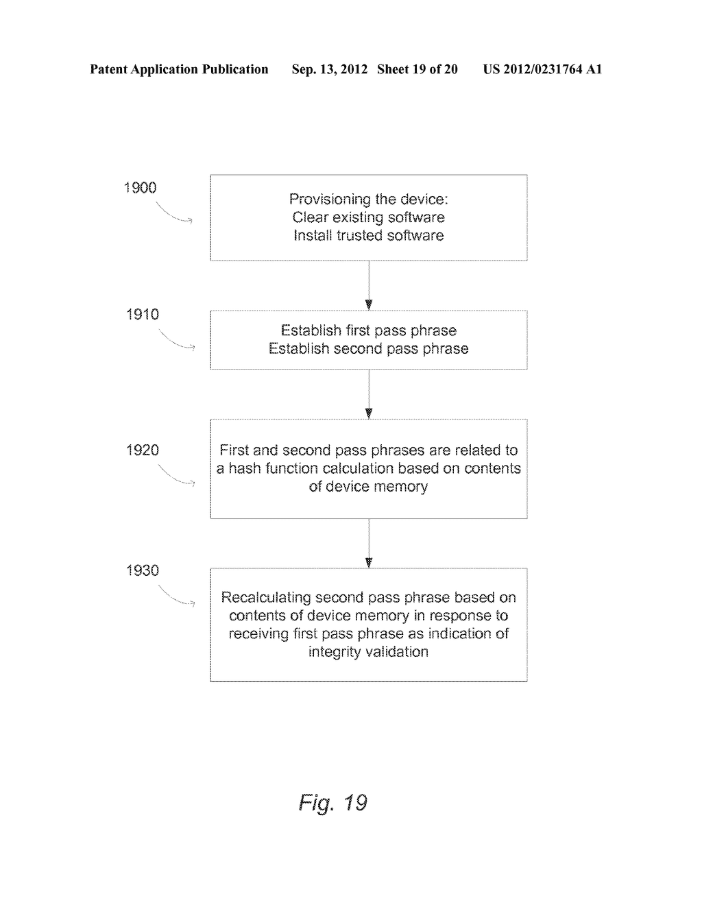 METHOD AND APPARATUS FOR VALIDATING INTEGRITY OF A MOBILE COMMUNICATION     DEVICE - diagram, schematic, and image 20