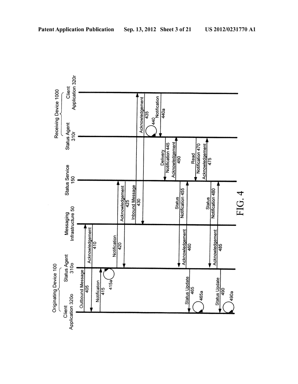 DELIVERY AND MANAGEMENT OF STATUS NOTIFICATIONS FOR GROUP MESSAGING - diagram, schematic, and image 04