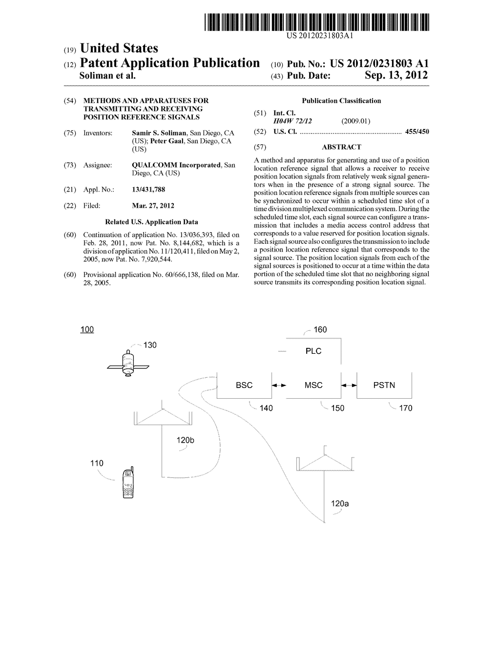 METHODS AND APPARATUSES FOR TRANSMITTING AND RECEIVING POSITION REFERENCE     SIGNALS - diagram, schematic, and image 01