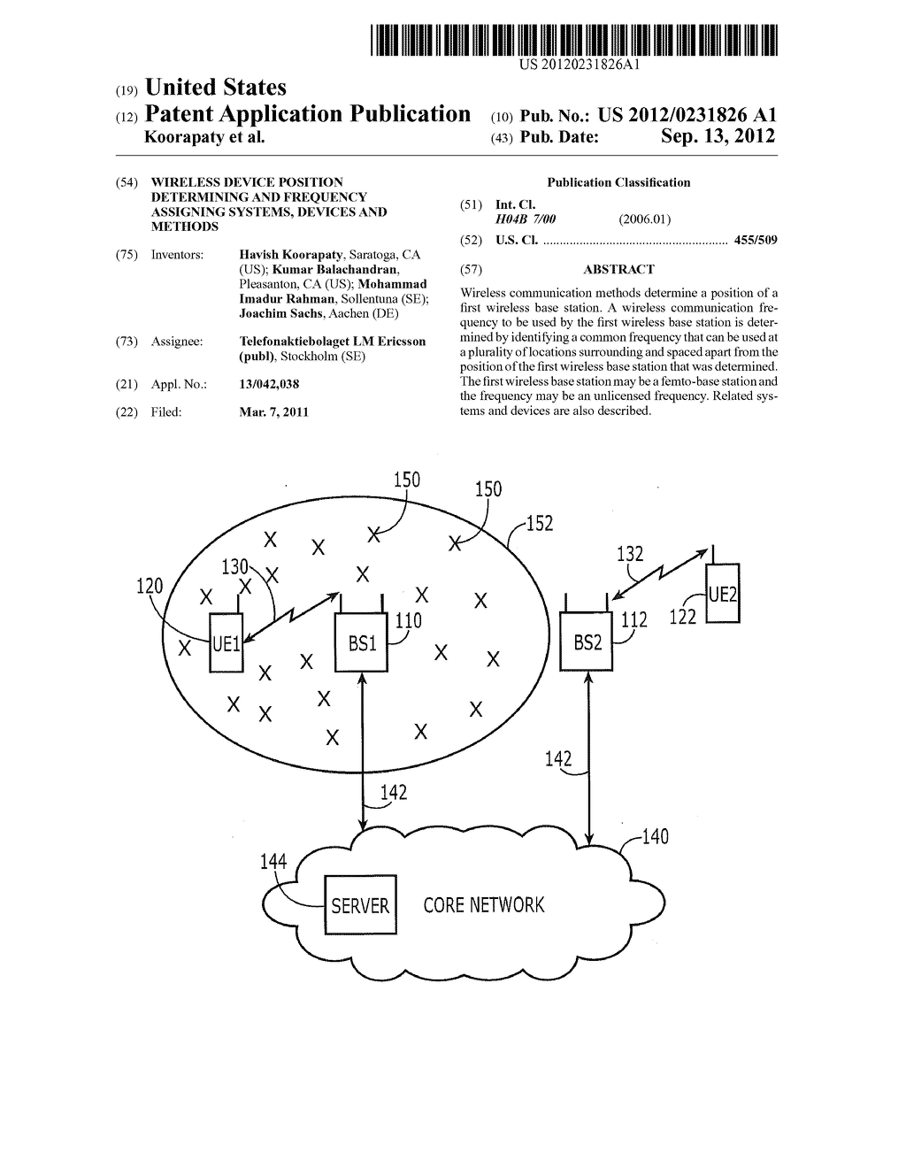 WIRELESS DEVICE POSITION DETERMINING AND FREQUENCY ASSIGNING SYSTEMS,     DEVICES AND METHODS - diagram, schematic, and image 01