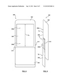 SLIDABLE PORTABLE ELECTRONIC DEVICE WITH KEYPAD PORTION ADAPTED FOR     COVERING DISPLAY diagram and image