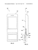 SLIDABLE PORTABLE ELECTRONIC DEVICE WITH KEYPAD PORTION ADAPTED FOR     COVERING DISPLAY diagram and image