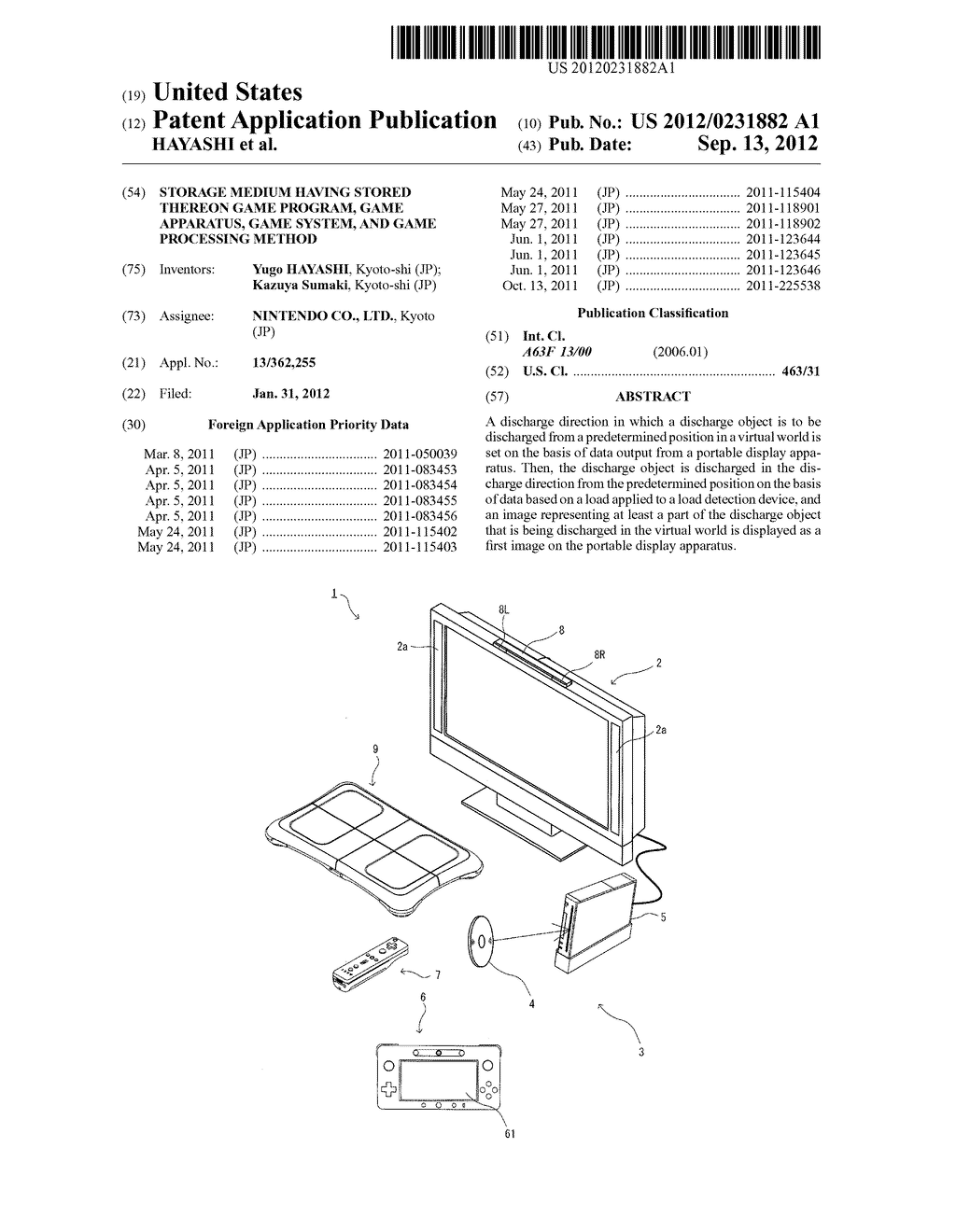 STORAGE MEDIUM HAVING STORED THEREON GAME PROGRAM, GAME APPARATUS, GAME     SYSTEM, AND GAME PROCESSING METHOD - diagram, schematic, and image 01