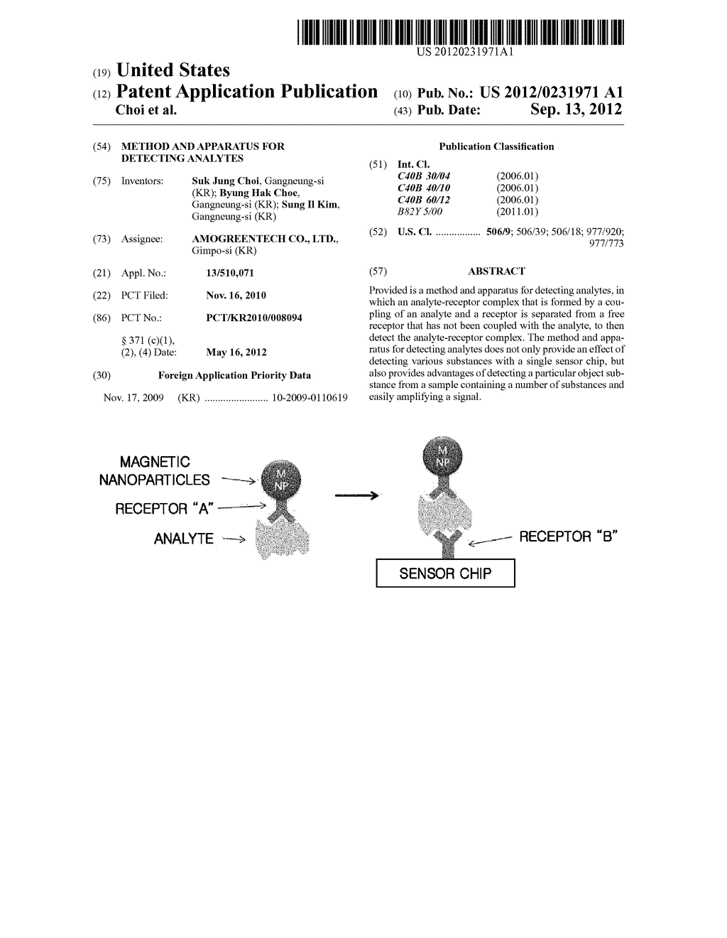 METHOD AND APPARATUS FOR DETECTING ANALYTES - diagram, schematic, and image 01