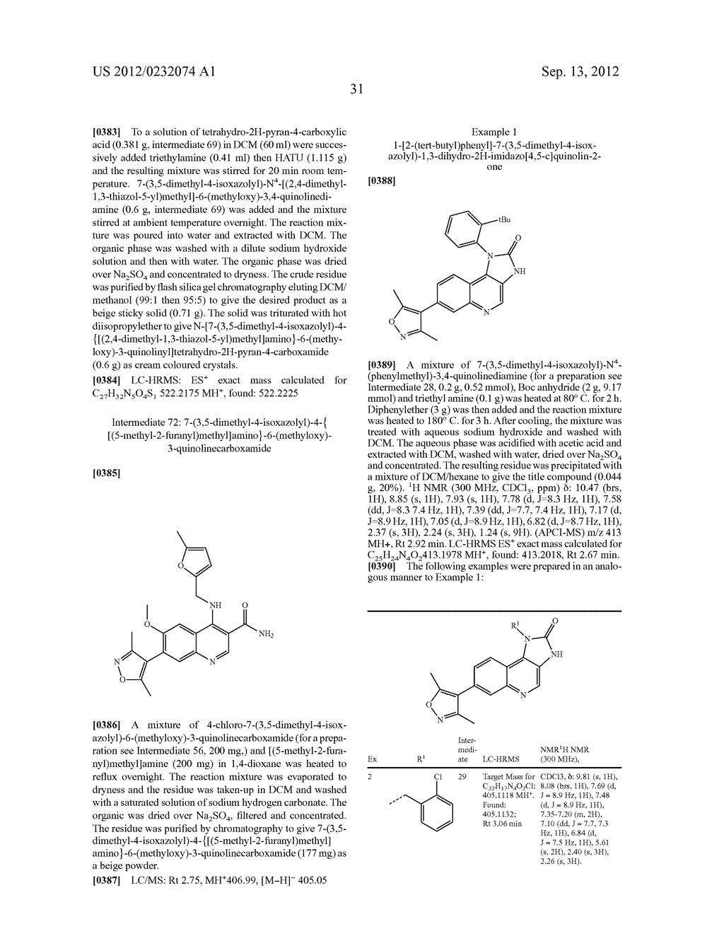 Imidazo [4, 5-C] Quinoline Derivatives As Bromodomain Inhibitors - diagram, schematic, and image 32