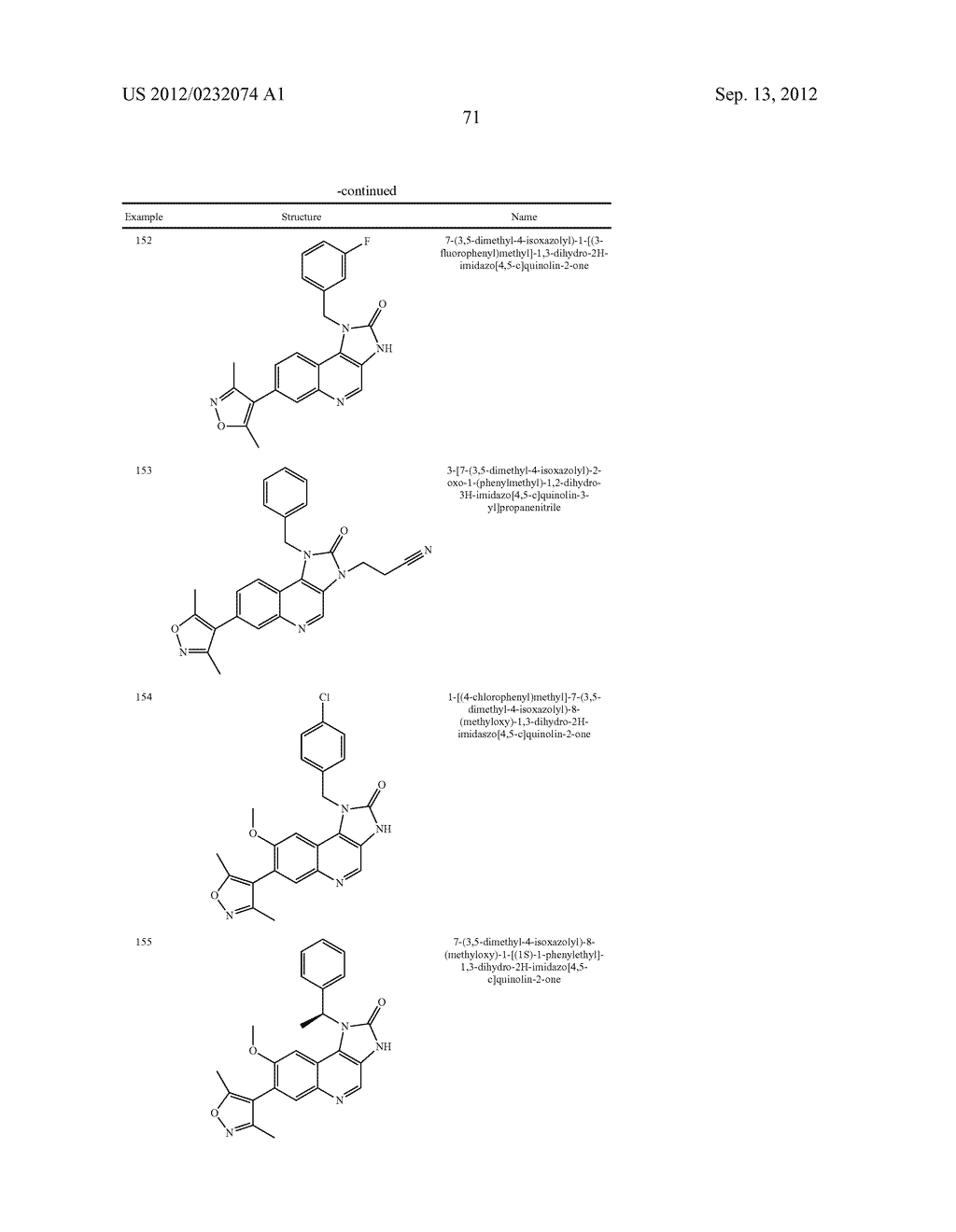 Imidazo [4, 5-C] Quinoline Derivatives As Bromodomain Inhibitors - diagram, schematic, and image 72