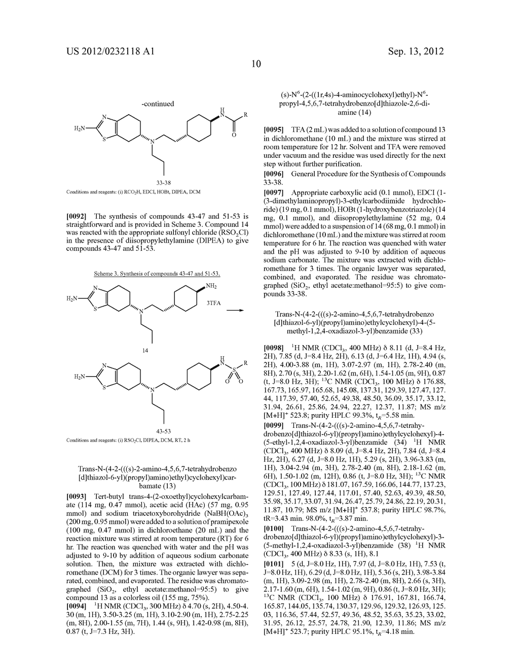 SELECTIVE LIGANDS FOR THE DOPAMINE 3 (D3) RECEPTOR AND METHODS OF USING     THE SAME - diagram, schematic, and image 13