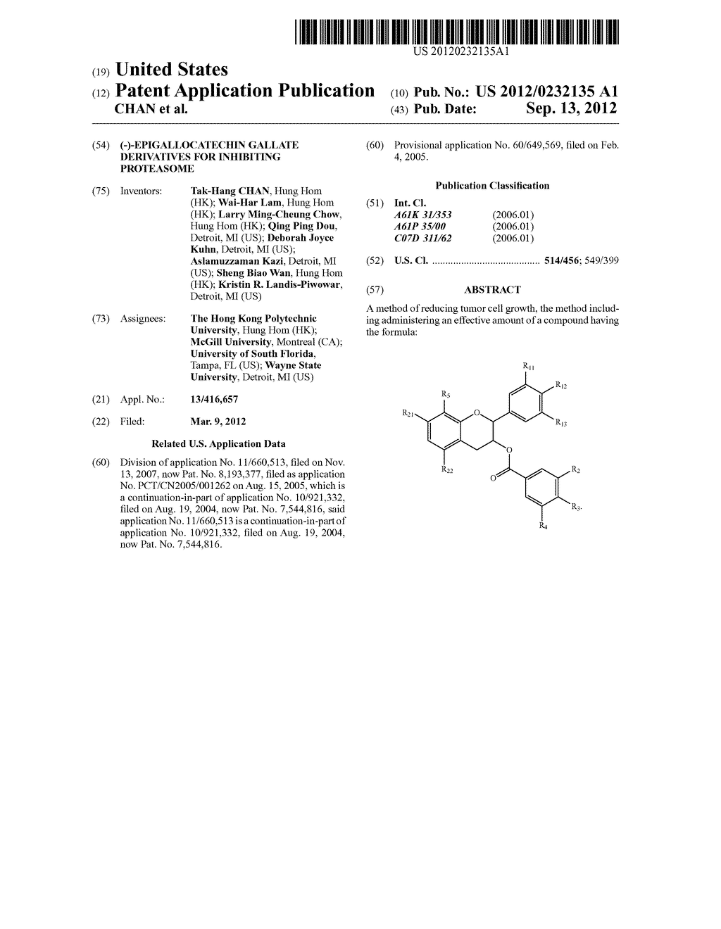 (-)-Epigallocatechin Gallate Derivatives for Inhibiting Proteasome - diagram, schematic, and image 01