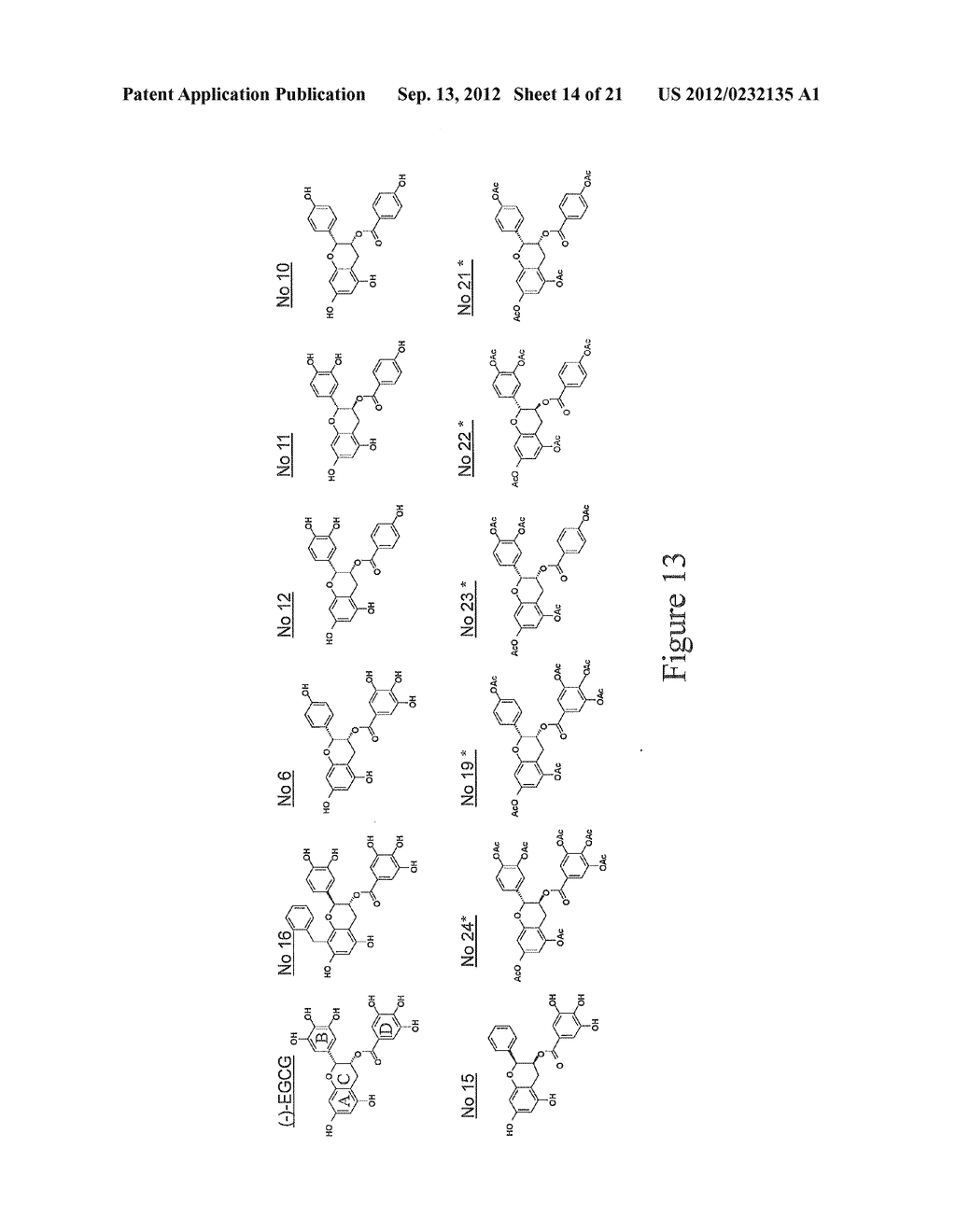 (-)-Epigallocatechin Gallate Derivatives for Inhibiting Proteasome - diagram, schematic, and image 15