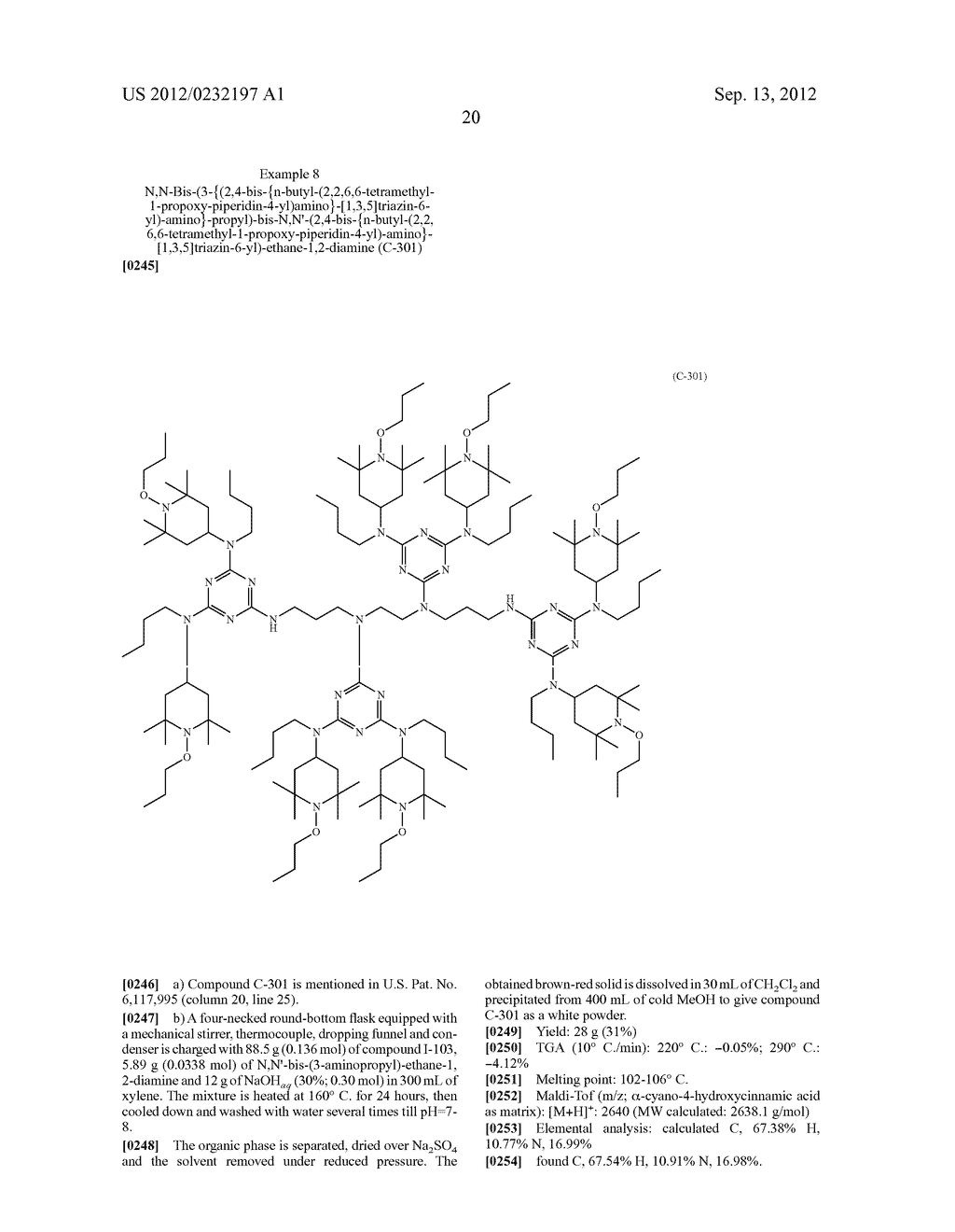 STERICALLY HINDERED AMINE STABILIZER - diagram, schematic, and image 21