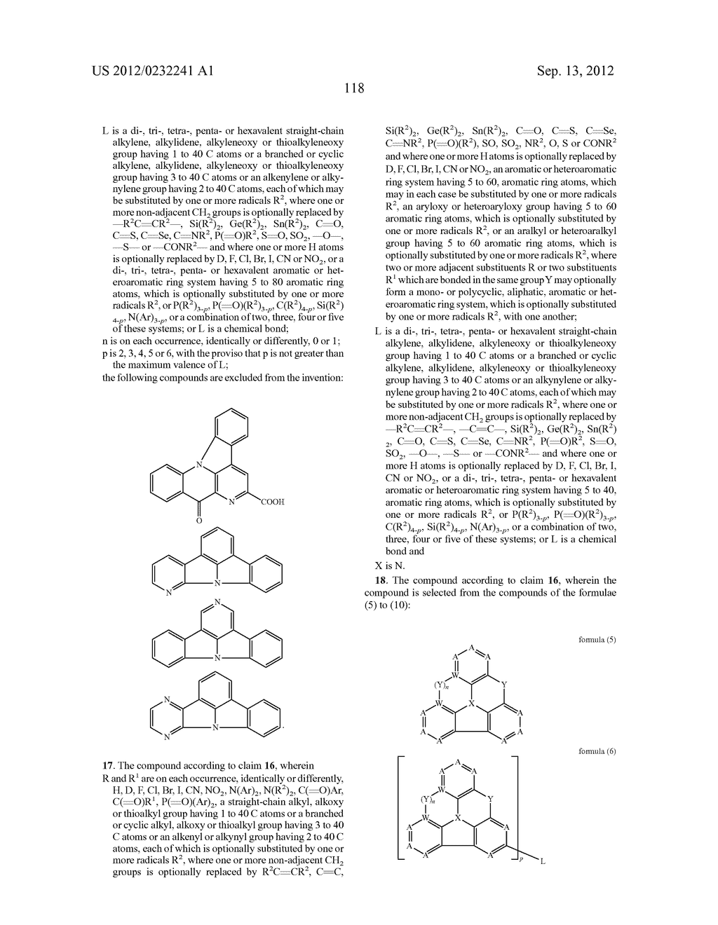 NITROGEN-CONTAINING CONDENSED HETEROCYCLIC COMPOUNDS FOR OLEDS - diagram, schematic, and image 119