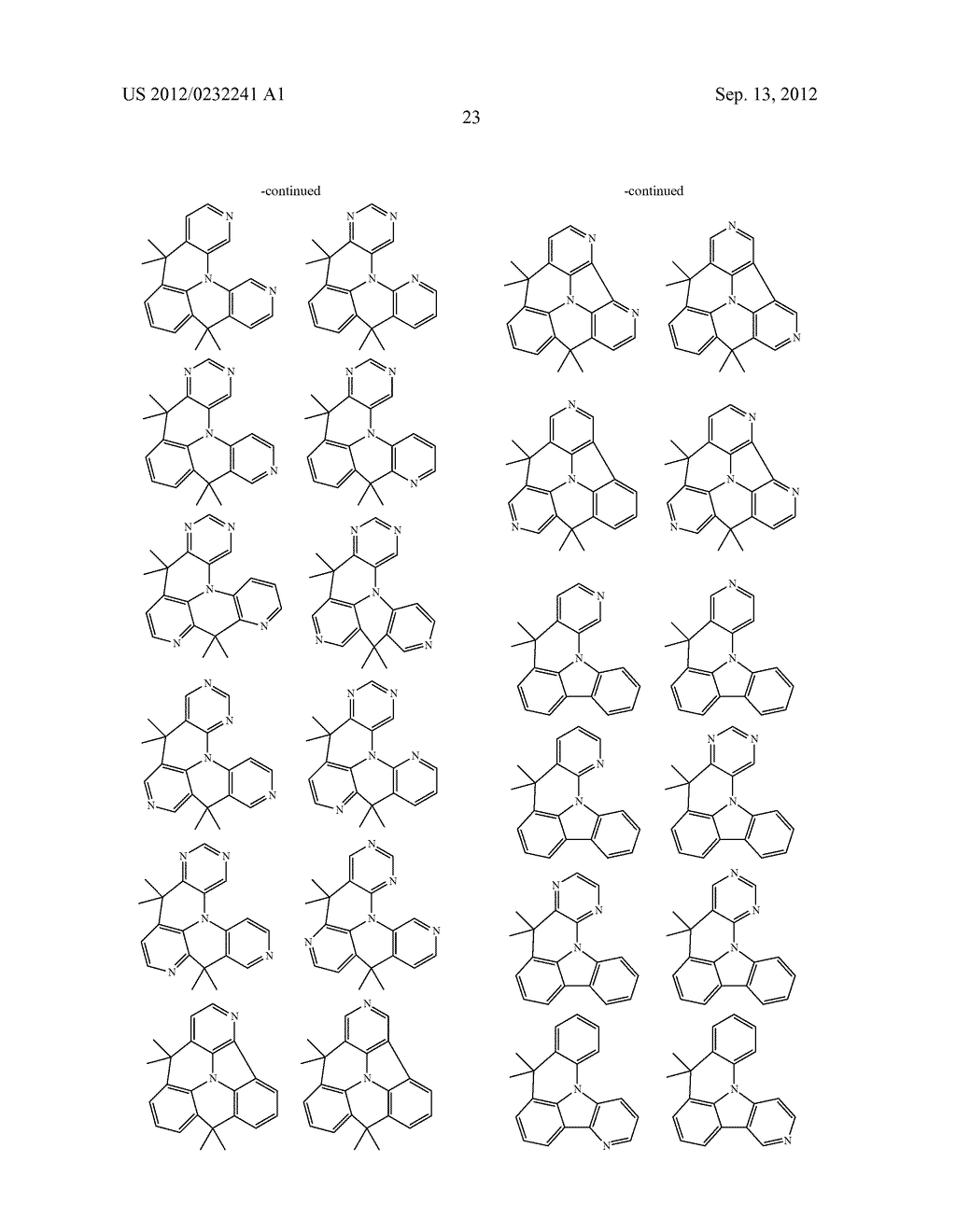 NITROGEN-CONTAINING CONDENSED HETEROCYCLIC COMPOUNDS FOR OLEDS - diagram, schematic, and image 24
