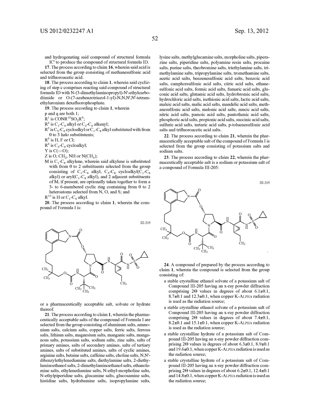 PROCESSES FOR PREPARING PROTEASE INHIBITORS OF HEPATITIS C VIRUS - diagram, schematic, and image 72