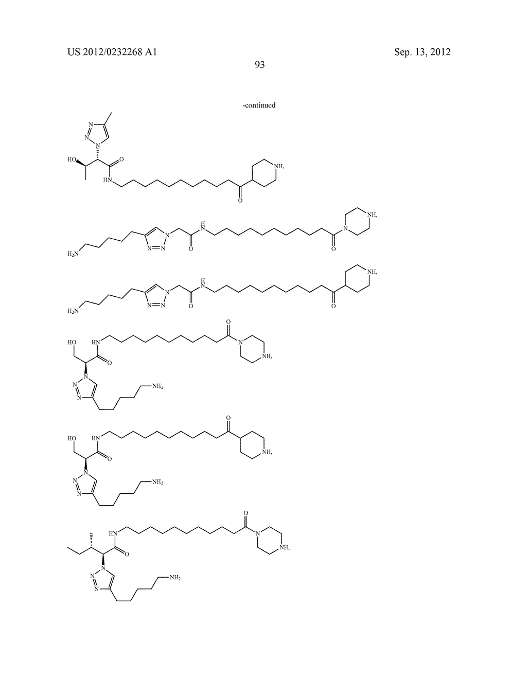 Dipeptide Mimics, Libraries Combining Two Dipeptide Mimics with a Third     Group, and Methods for Production Thereof - diagram, schematic, and image 94