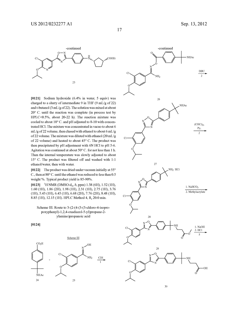 PROCESS FOR THE PREPARATION OF 1,2,4-OXADIAZOL-3-YL DERIVATIVES OF     CARBOXYLIC ACID - diagram, schematic, and image 18