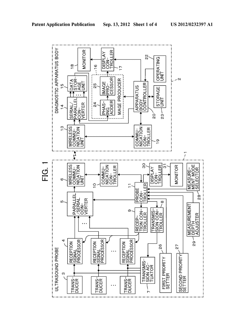 ULTRASOUND PROBE AND ULTRASOUND DIAGNOSTIC APPARATUS - diagram, schematic, and image 02