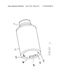 Retractable Syringe with Segmented Retaining Ledge diagram and image