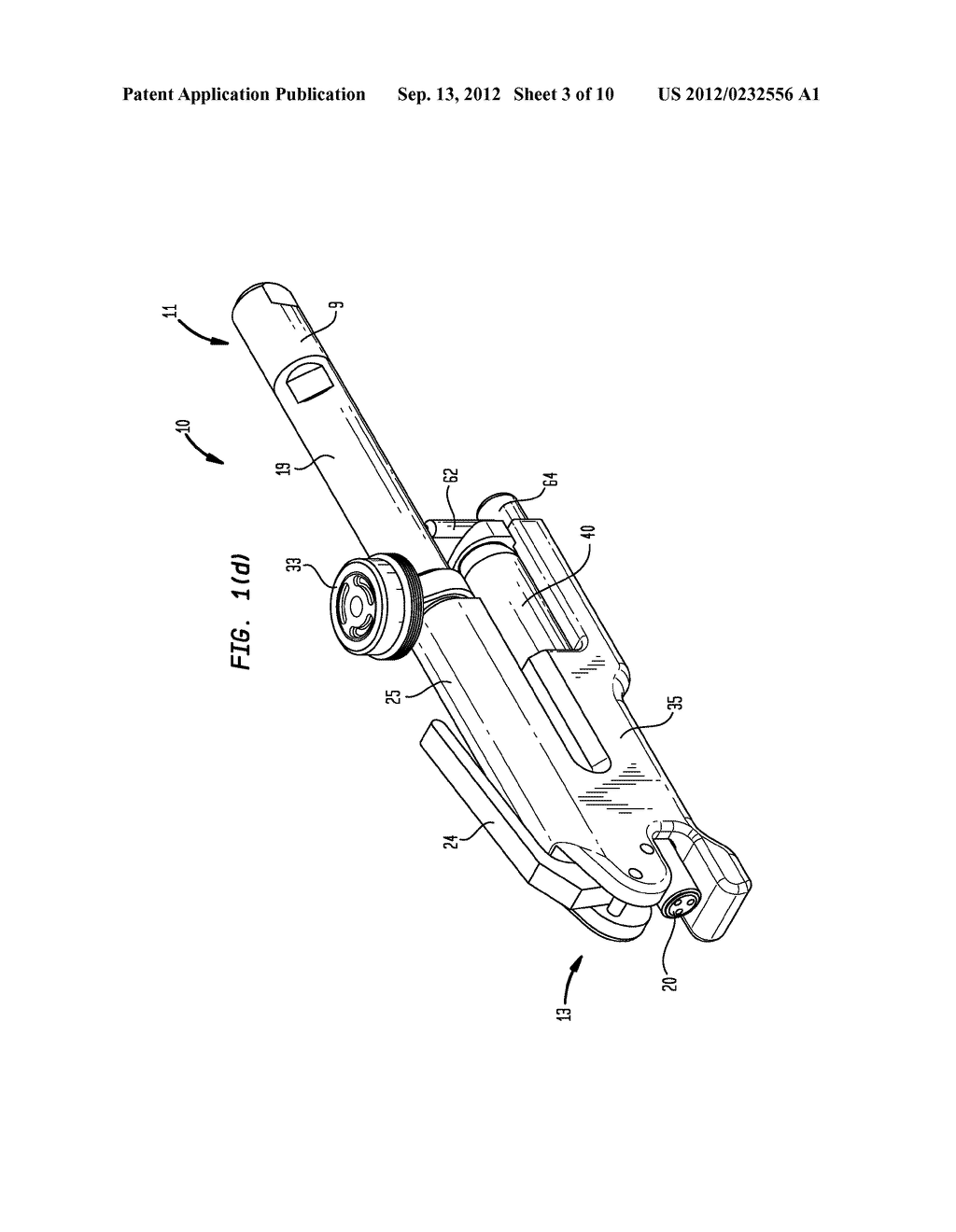 Pneumatic Surgical Instrument and Corresponding Methods for Penetrating,     Resecting and Microfracturing Bone - diagram, schematic, and image 04