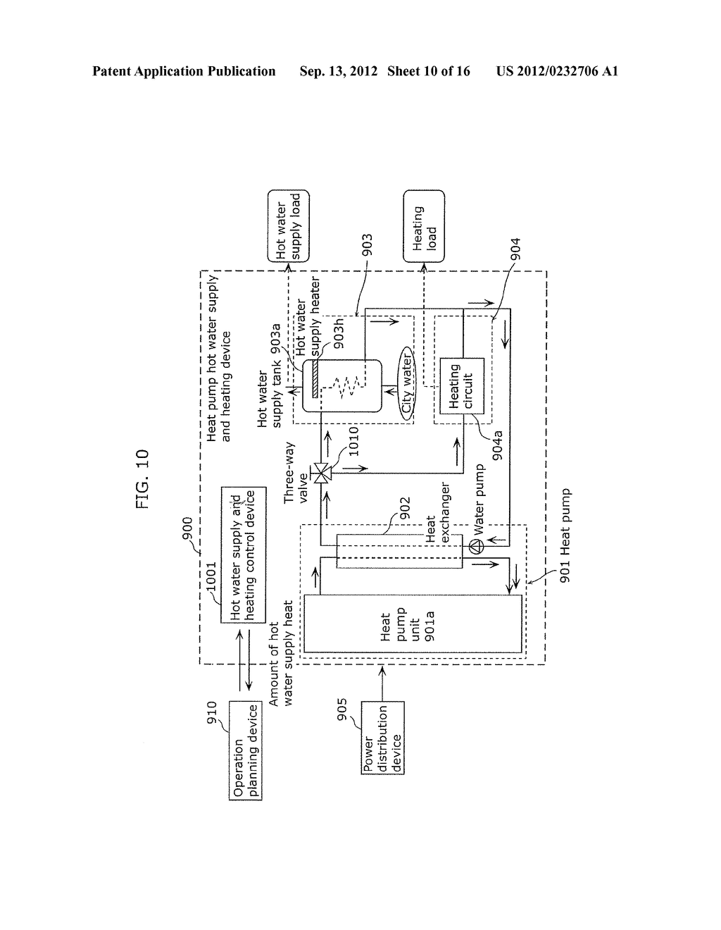 OPERATION PLANNING METHOD, OPERATION PLANNING DEVICE, HEAT PUMP HOT WATER     SUPPLY SYSTEM OPERATION METHOD, AND HEAT PUMP HOT WATER SUPPLY AND     HEATING SYSTEM OPERATION METHOD - diagram, schematic, and image 11