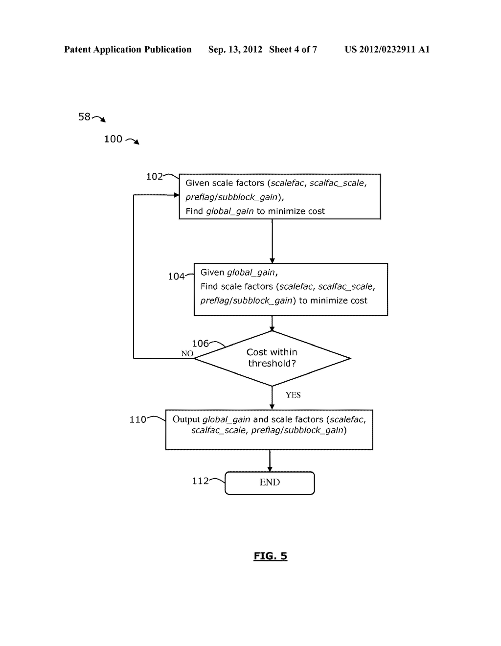 OPTIMIZATION OF MP3 AUDIO ENCODING BY SCALE FACTORS AND GLOBAL     QUANTIZATION STEP SIZE - diagram, schematic, and image 05