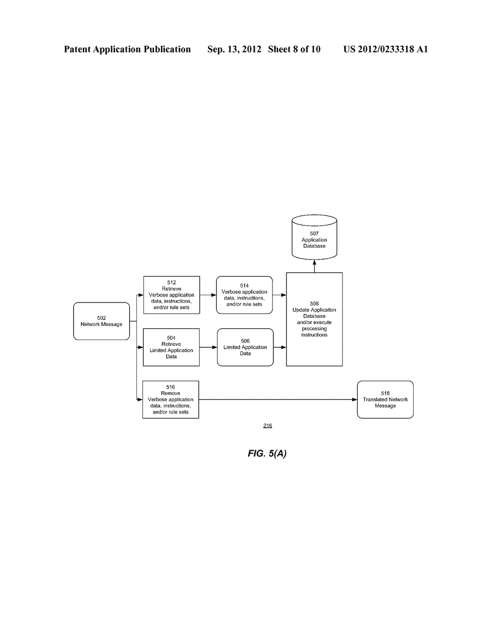 In-Line Network Device For Storing Application-Layer Data, Processing     Instructions, And/Or Rule Sets - diagram, schematic, and image 09