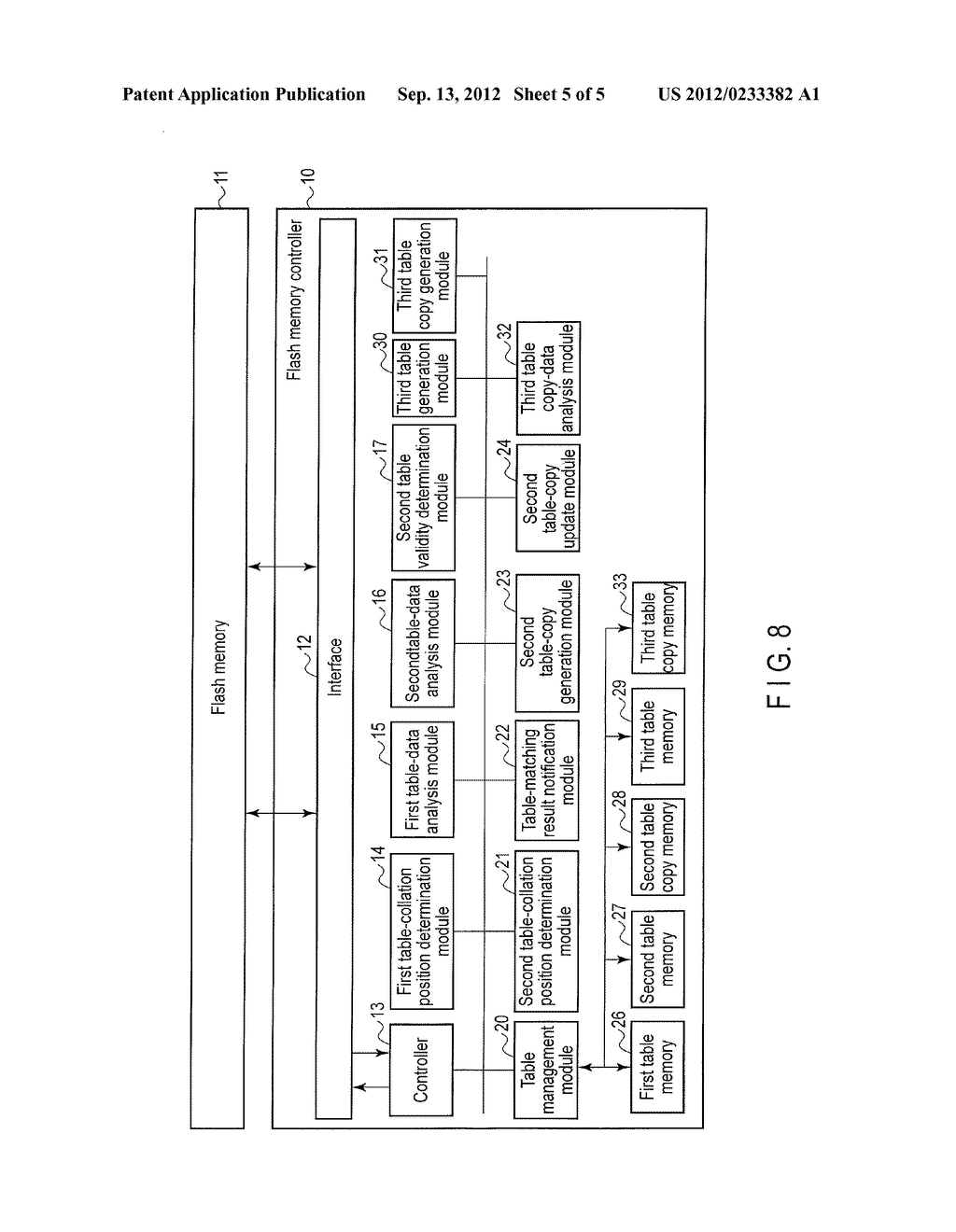 DATA STORAGE APPARATUS AND METHOD FOR TABLE MANAGEMENT - diagram, schematic, and image 06