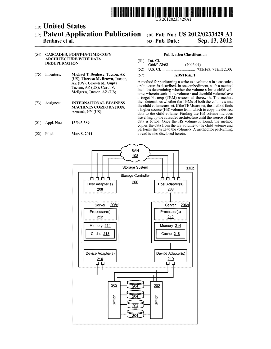 CASCADED, POINT-IN-TIME-COPY ARCHITECTURE WITH DATA DEDUPLICATION - diagram, schematic, and image 01