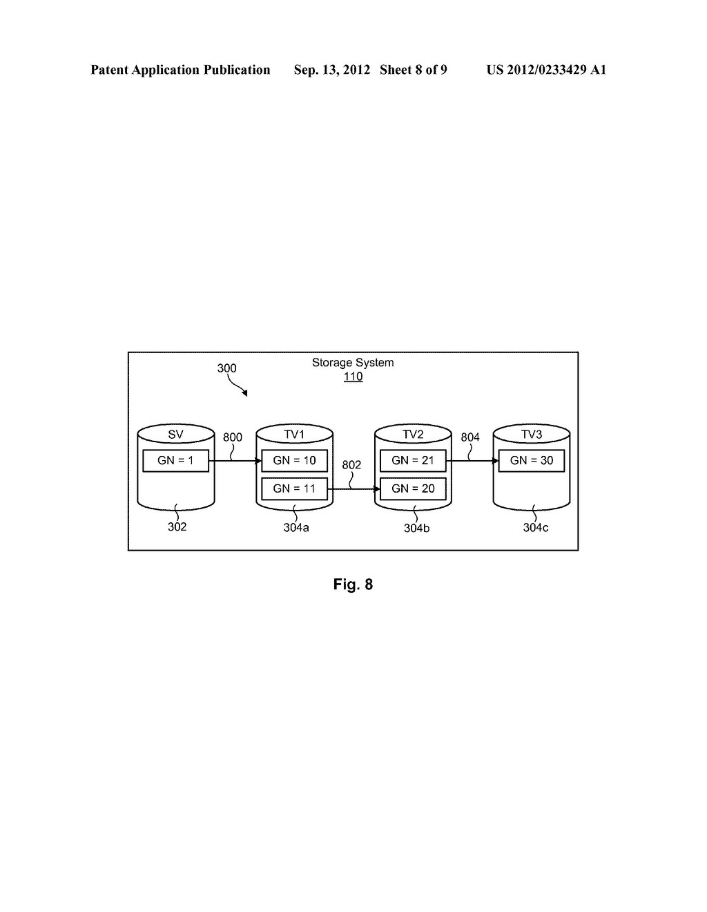 CASCADED, POINT-IN-TIME-COPY ARCHITECTURE WITH DATA DEDUPLICATION - diagram, schematic, and image 09