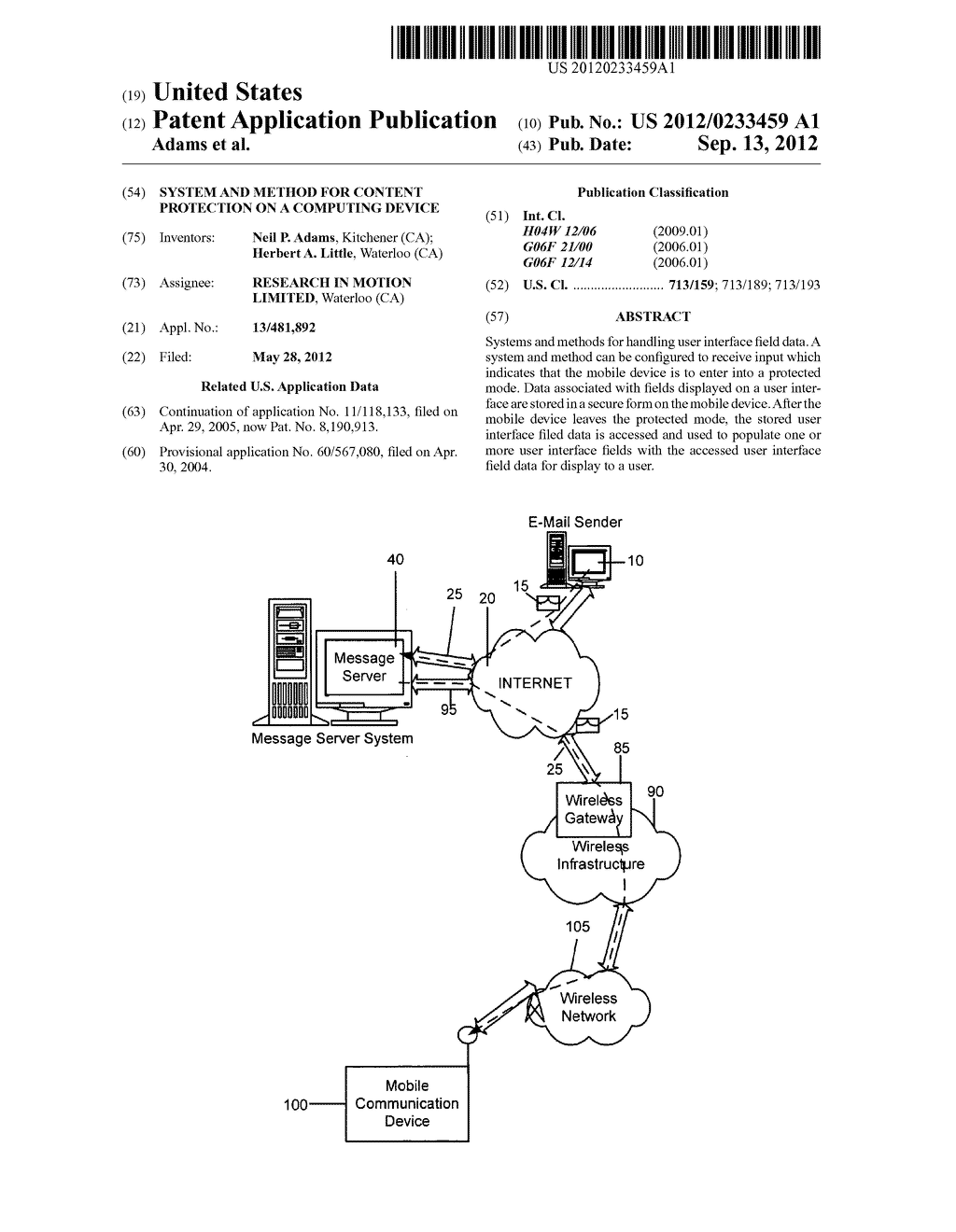 System and Method for Content Protection on a Computing Device - diagram, schematic, and image 01