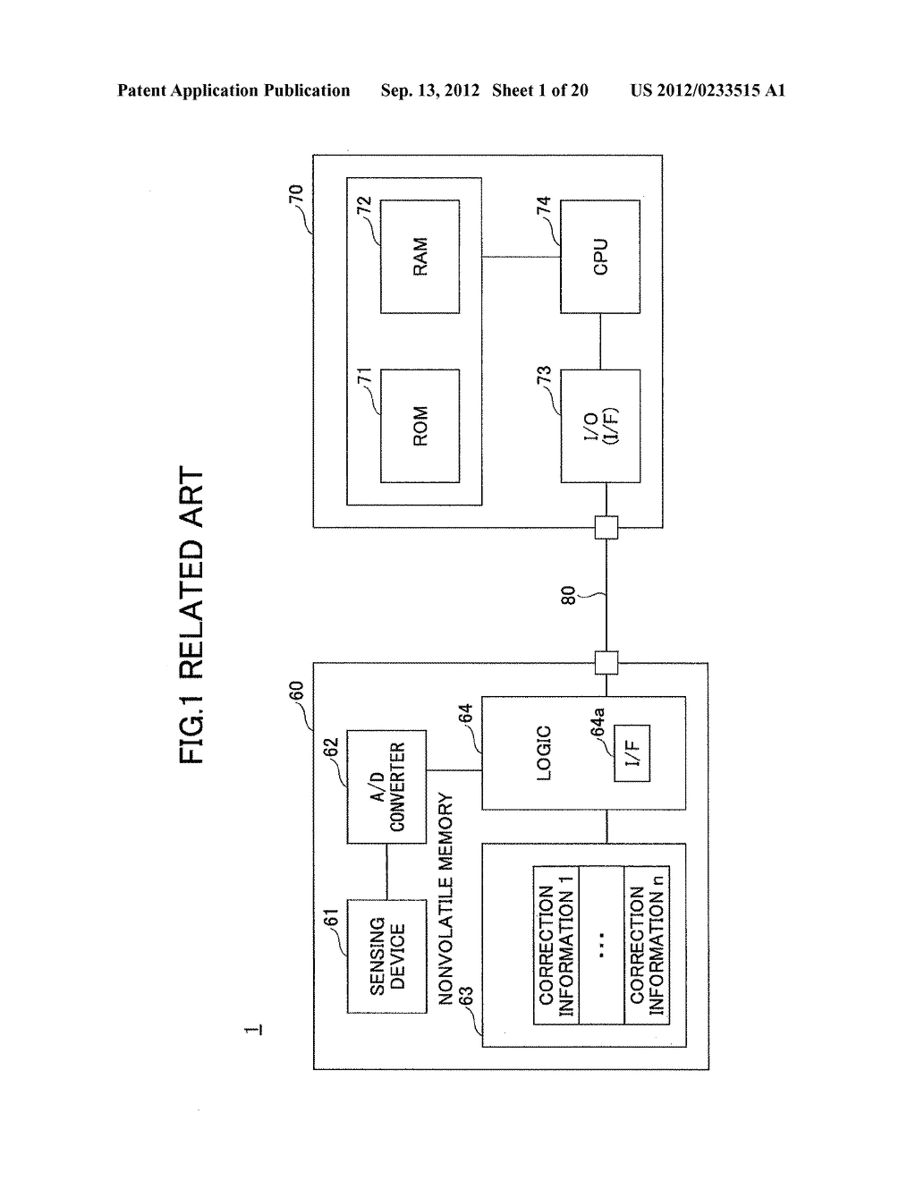 ELECTRONIC APPARATUS, METHOD OF CORRECTING DETECTION DATA, AND SENSOR UNIT - diagram, schematic, and image 02