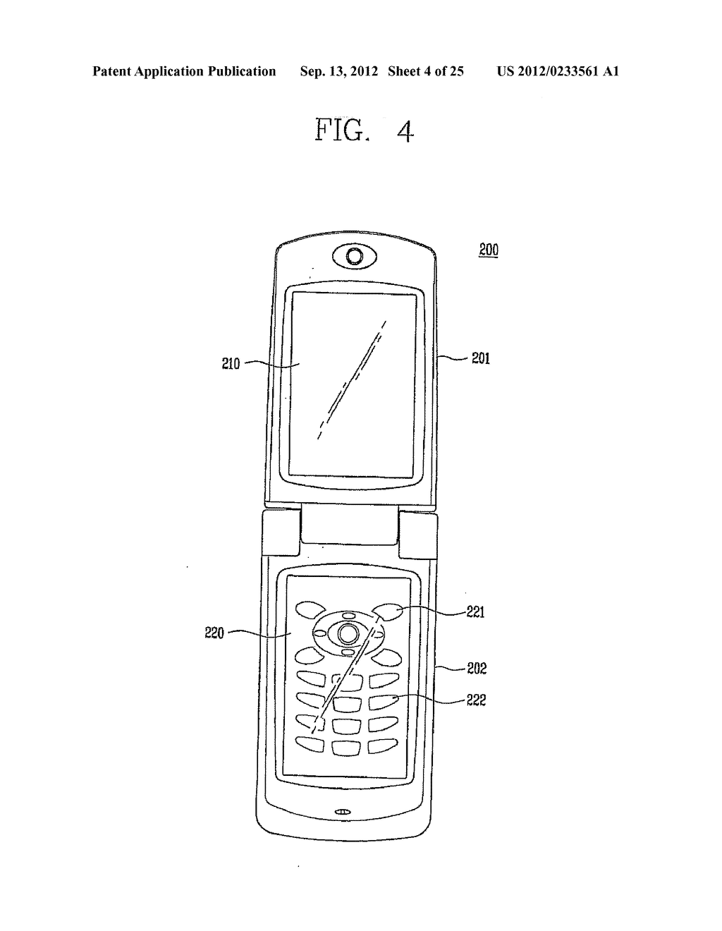 MOBILE COMMUNICATION TERMINAL HAVING MULTIPLE DISPLAYS AND A DATA     PROCESSING METHOD THEREOF - diagram, schematic, and image 05