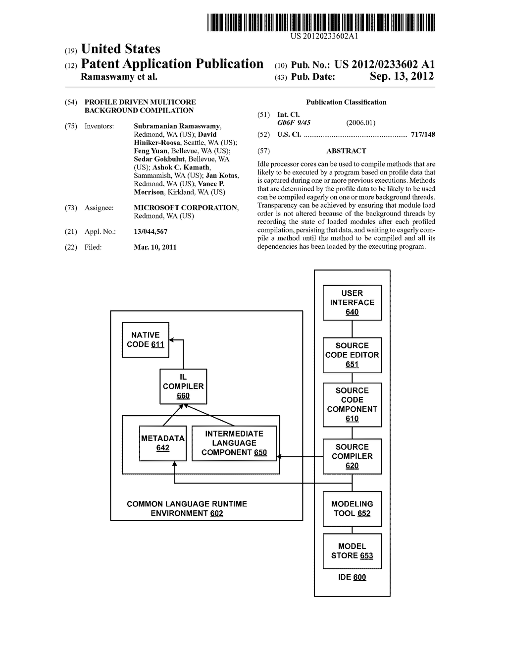 PROFILE DRIVEN MULTICORE BACKGROUND COMPILATION - diagram, schematic, and image 01