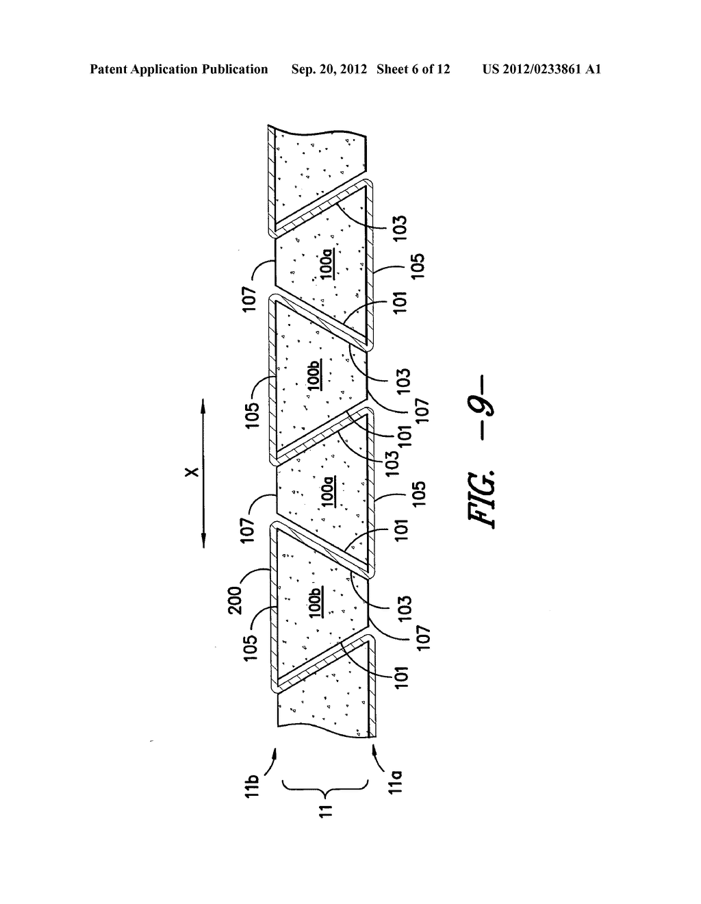 Process for forming a fiber reinforced core panel able to be contoured - diagram, schematic, and image 07