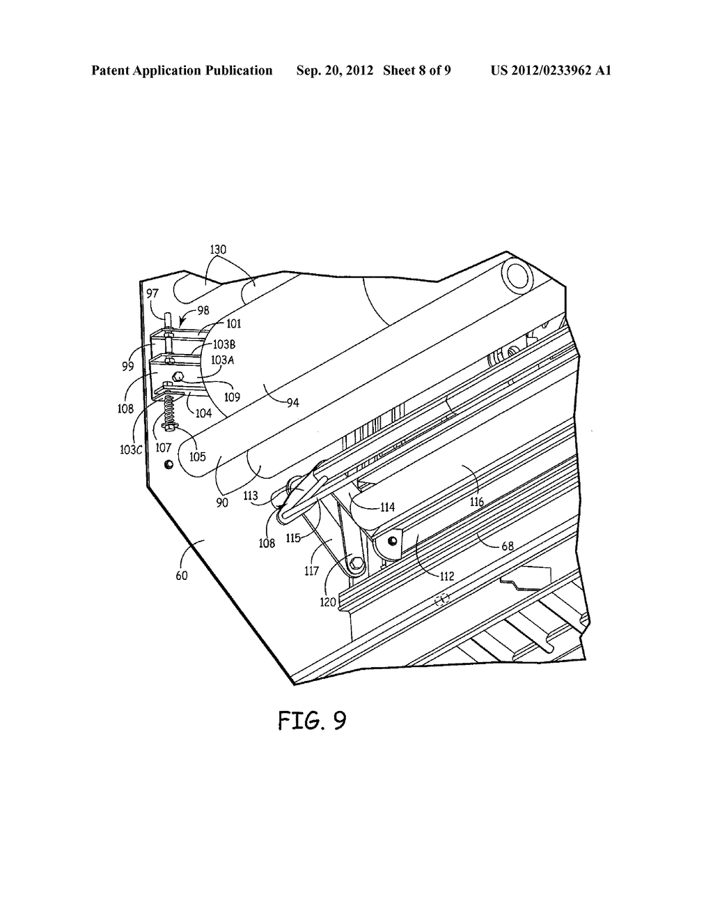 Net Wrap Applicator For Large Round Bales - diagram, schematic, and image 09